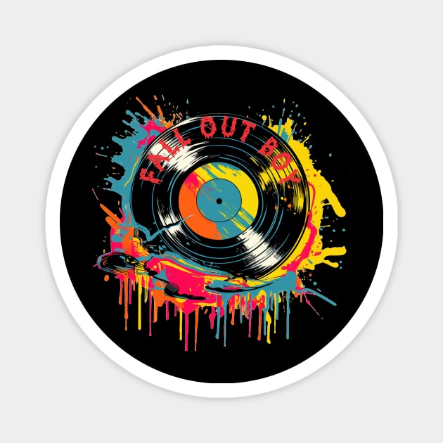 Fall Out Splash Colorful Magnet by MORRISWORD